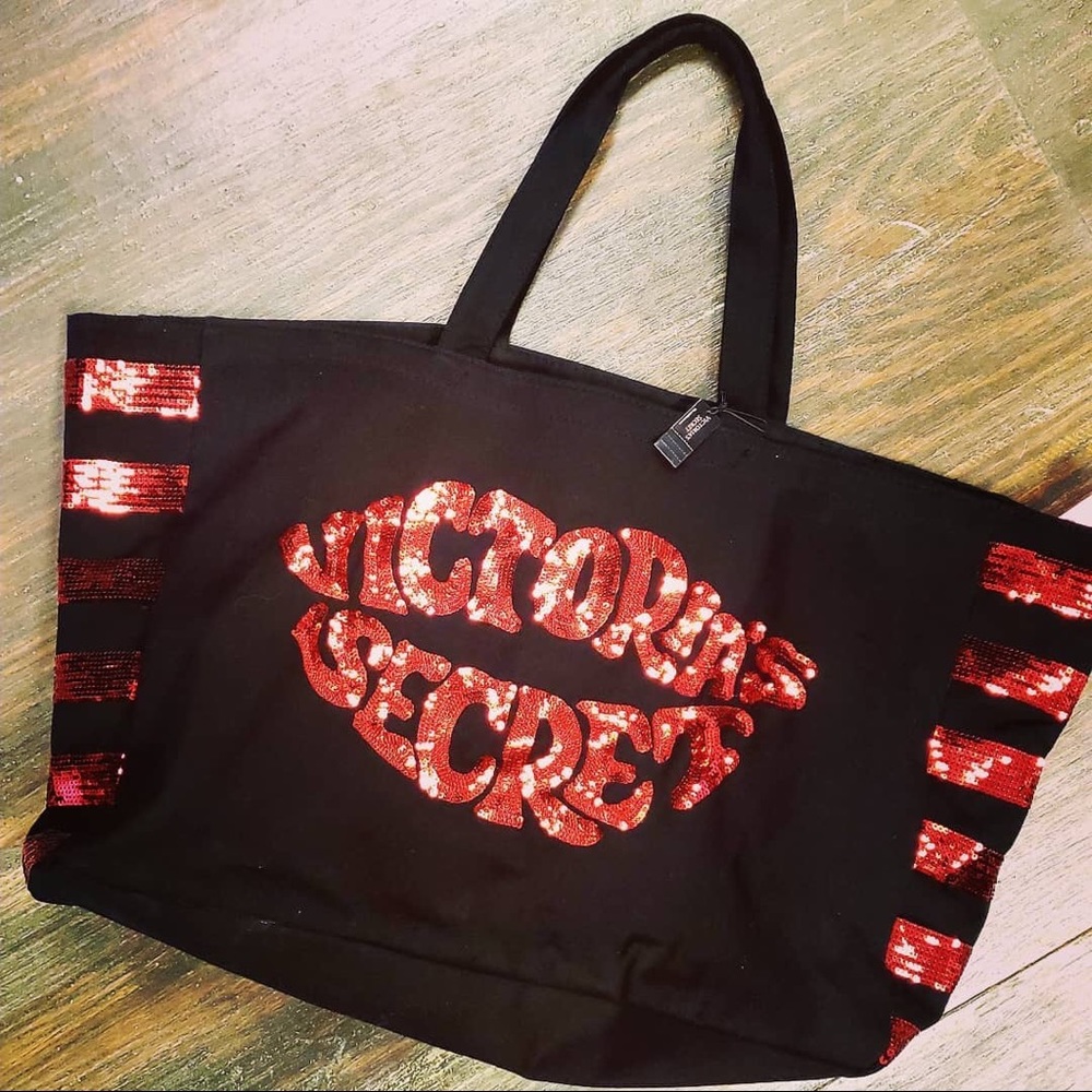 NWT Large Victoria Secret Canvas Tote